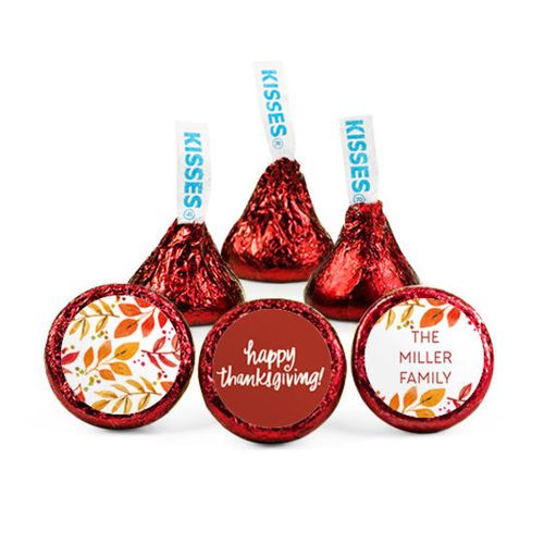 Personalized Thanksgiving Fall Foliage Hershey's Kisses
