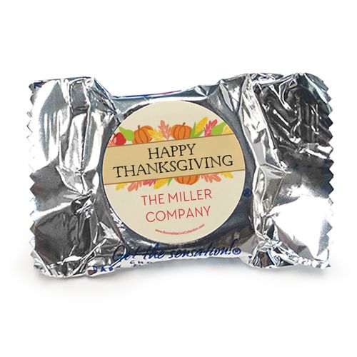 Personalized Bonnie Marcus Happy Harvest Thanksgiving York Peppermint Patties