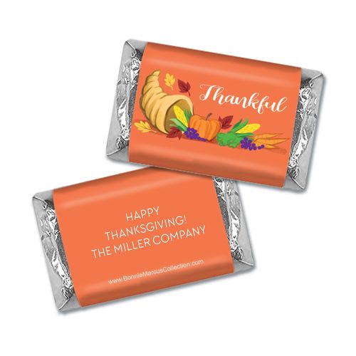 Personalized Bonnie Marcus Bountiful Thanks Thanksgiving Hershey's Miniatures