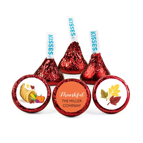 Personalized Thanksgiving Bountiful Thanks Hershey's Kisses