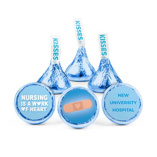 Personalized Nurse Appreciation Heart Bandage Hershey's Kisses