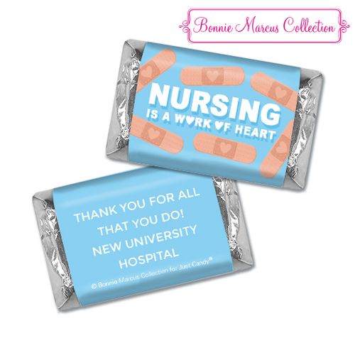 Personalized Bonnie Marcus Collection Nurse Appreciation Hearts Hershey's Miniatures
