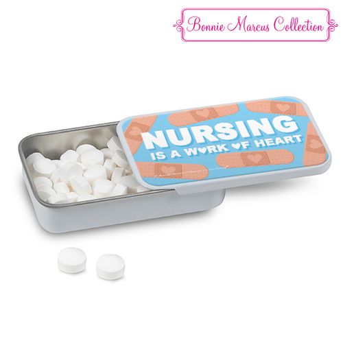 Bonnie Marcus Collection Nurse Appreciation Bandages White Mint Tin