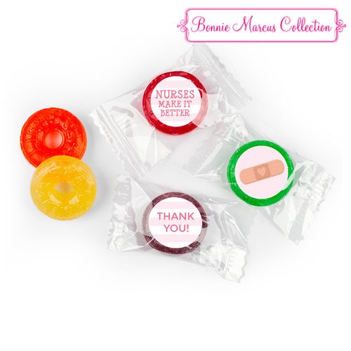 Personalized Bonnie Marcus Collection Nurse Appreciation Stripes Life Savers 5 Flavor Hard Candy