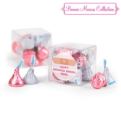 Bonnie Marcus Collection Stripes Nurse Appreciation Clear Gift Box with Sticker