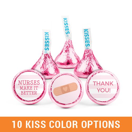 Personalized Nurse Appreciation Stripes Hershey's Kisses