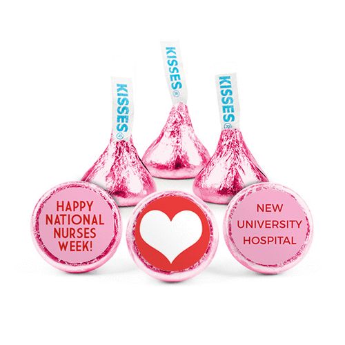 Personalized Nurse Appreciation Heart Hershey's Kisses