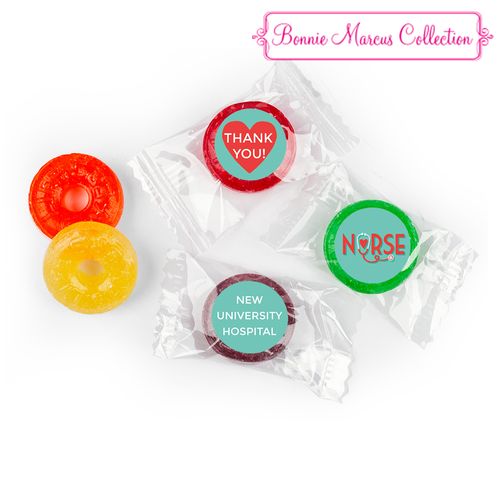 Personalized Bonnie Marcus Collection Nurse Appreciation Red Heart Life Savers 5 Flavor Hard Candy