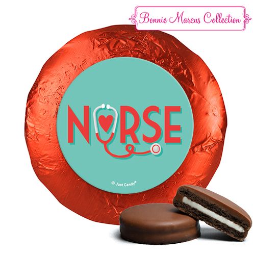 Bonnie Marcus Collection Nurse Appreciation Red Heart Milk Chocolate Covered Oreos