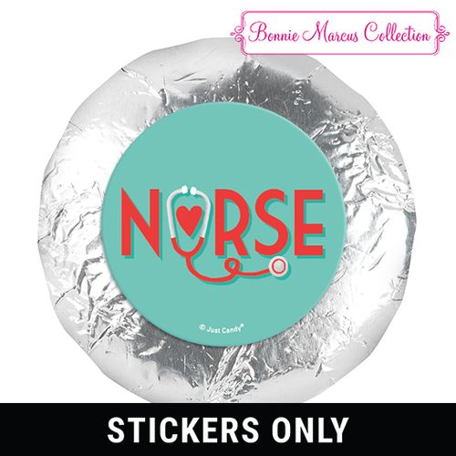 Bonnie Marcus Collection Nurse Appreciation Red Heart 1.25" Stickers (48 Stickers)