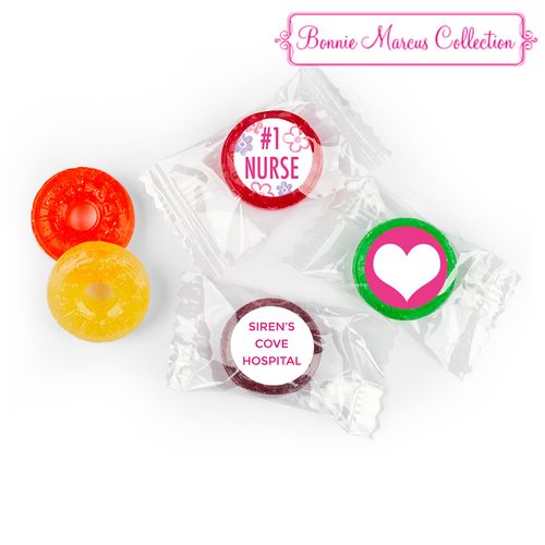 Personalized Bonnie Marcus Collection Nurse Appreciation Flowers Life Savers 5 Flavor Hard Candy