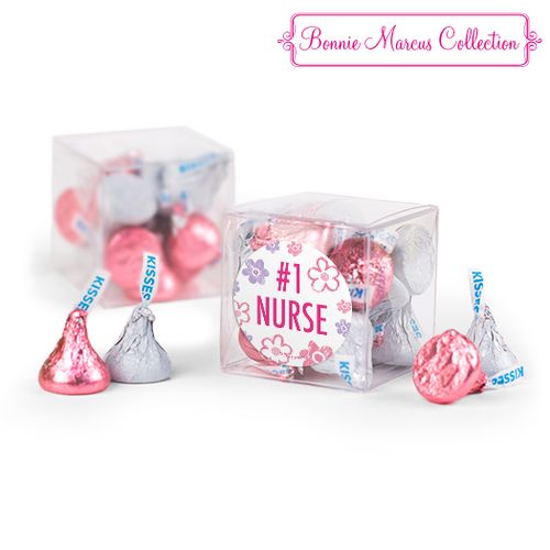 Bonnie Marcus Collection Flowers Nurse Appreciation Clear Gift Box with Sticker
