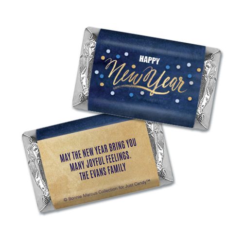 Personalized Midnight Celebration New Years Mini Wrappers Only