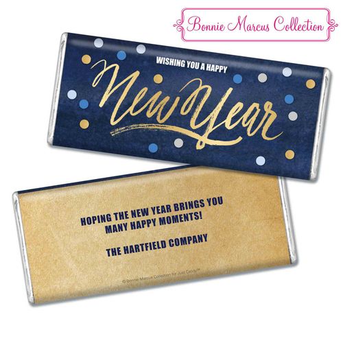 Personalized Midnight Celebration New Years Chocolate Bar & Wrapper