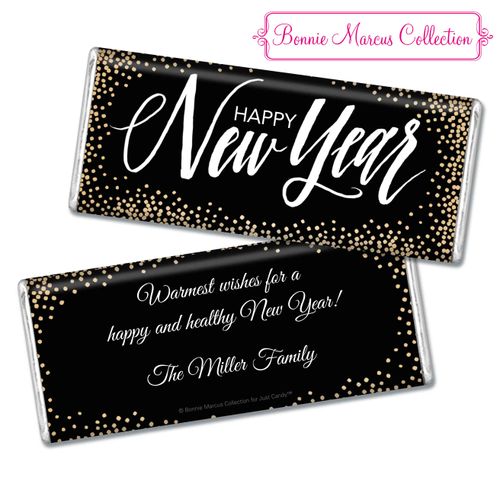 Personalized New Years Hershey's Chocolate Bar & Wrapper
