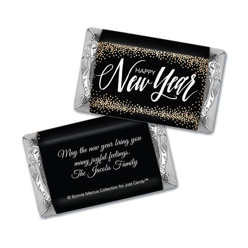 Personalized New Years Bubbles HERSHEY'S MINIATURE Wrappers