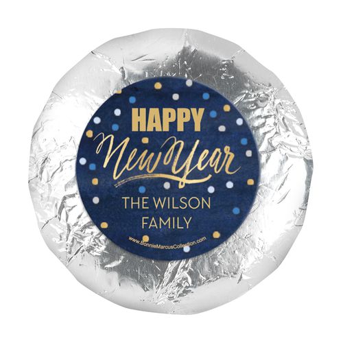 Personalized New Year's Midnight Celebration 1.25" Stickers (48 Stickers)
