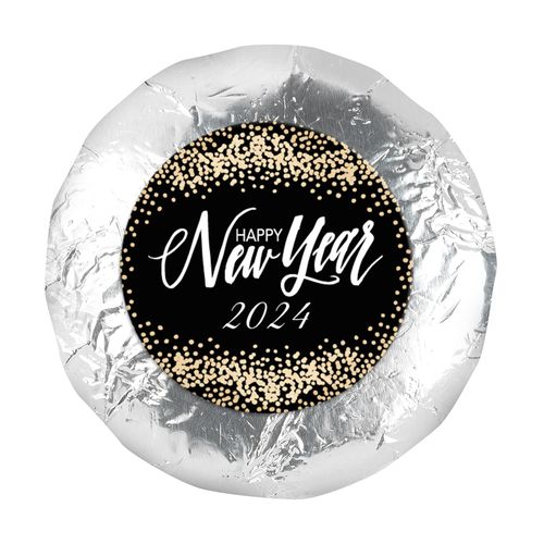 Personalized New Year's Bubbles 1.25" Stickers (48 Stickers)