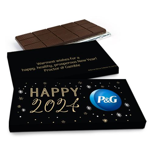 Deluxe Personalized New Year's Eve Party & Prosper Chocolate Bar in Gift Box (3oz Bar)