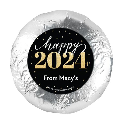 Personalized New Year's Royal Glitz 1.25" Stickers (48 Stickers)