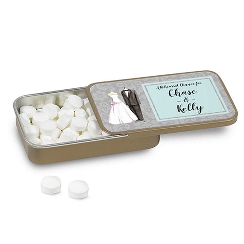 Bonnie Marcus Collection Personalized Mint Tin Forever Together Rehearsal Dinner