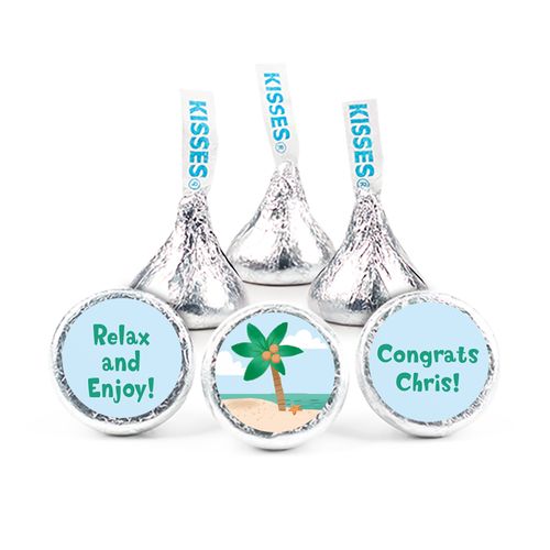 Personalized Bonnie Marcus Collection Retirement Beach Assembled Hershey's Kisses