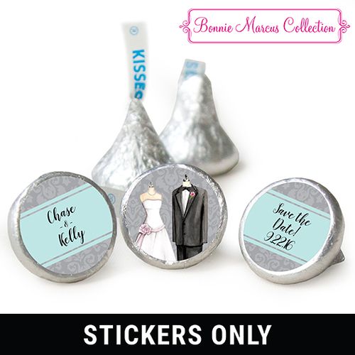 Wedding Bonnie Marcus Collection 3/4" Stickers (108 Stickers)