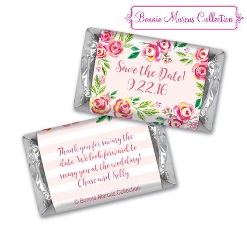 Bonnie Marcus Collection Chocolate Candy Bar & Wrapper In the Pink Save the Date Favors