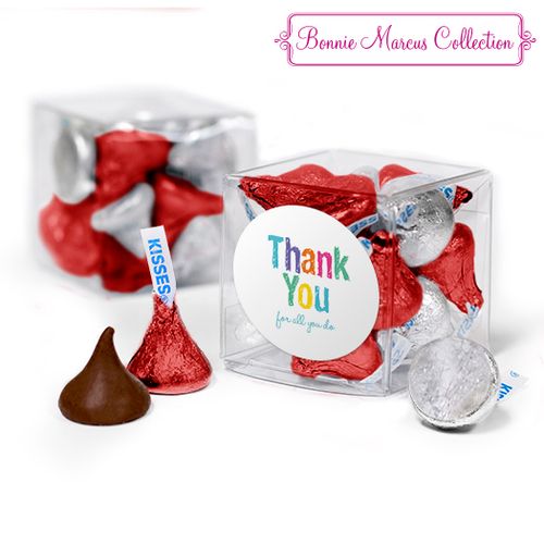 Bonnie Marcus Collection Teacher Appreciation Colorful Thank You Clear Gift Box