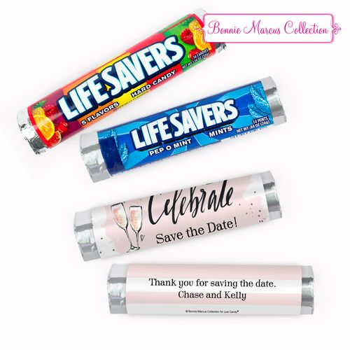 Personalized Engagement Bubbly Lifesavers Rolls (20 Rolls)