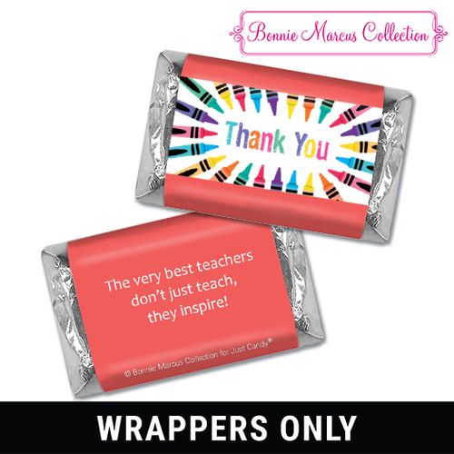Bonnie Marcus Collection Teacher Appreciation Colorful Thank You Mini Wrappers