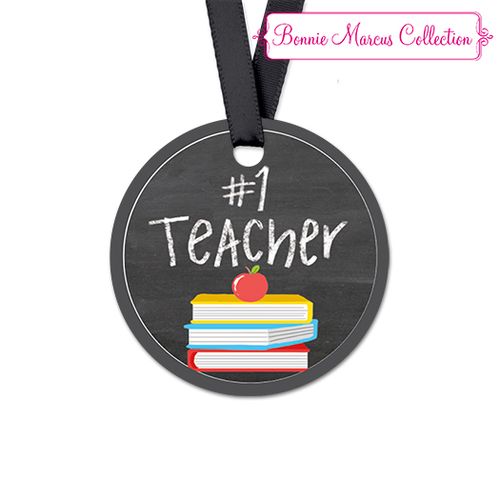 Bonnie Marcus Collection Books Teacher Appreciation Round Favor Gift Tags (20 Pack)