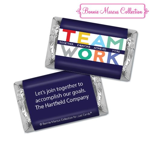 Personalized Bonnie Marcus Collection Teamwork Acrostic Assembled Hershey's Miniatures