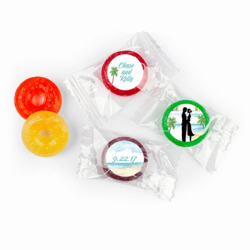Tropical I Do Personalized Wedding LIFE SAVERS 5 Flavor Hard Candy Assembled