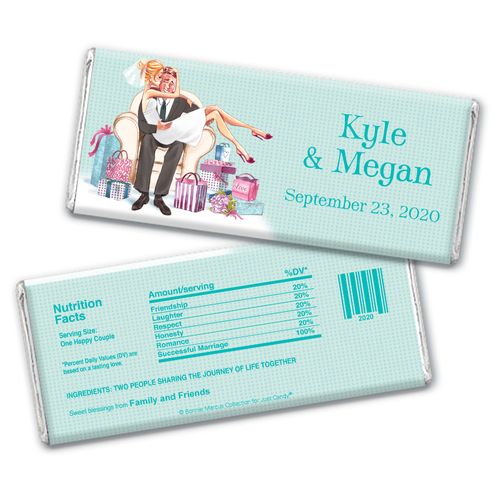 Love Me Tender Wedding Personalized Candy Bar - Wrapper Only