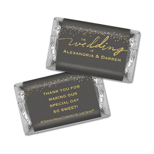 Personalized Bonnie Marcus Mini Wrappers Only - Wedding Divine Gold