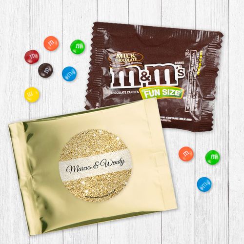 Personalized Bonnie Marcus Wedding All That Glitters - Milk Chocolate M&Ms