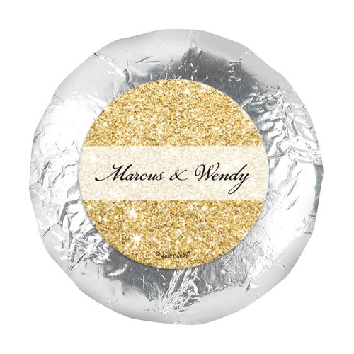 Personalized Bonnie Marcus 1.25" Stickers - Wedding All That Glitters (48 Stickers)