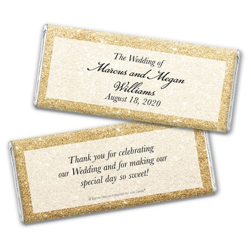 Personalized Bonnie Marcus Chocolate Bar Wrappers Only - Wedding All That Glitters