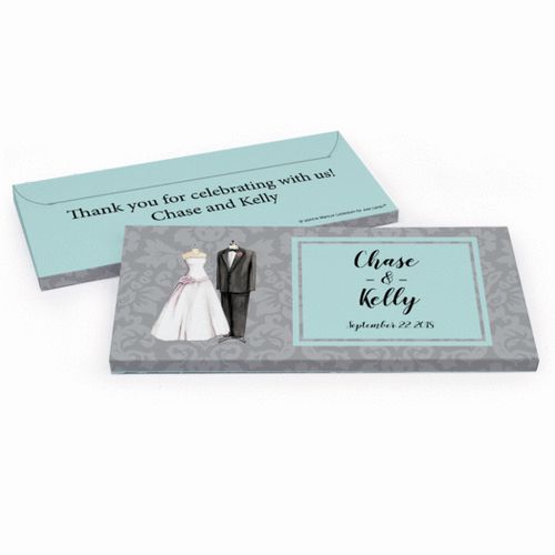 Deluxe Personalized Forever Together Wedding Hershey's Chocolate Bar in Gift Box