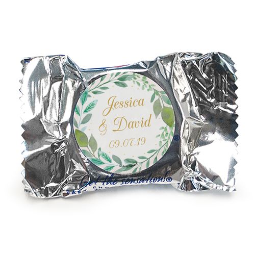 Personalized York Peppermint Patties - Wedding Reception Forever Foliage