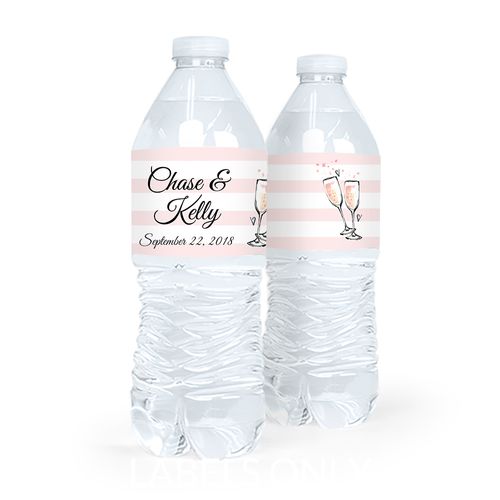 Bonnie Marcus Collection Wedding The Bubbly Water Bottle Labels (5 Labels)
