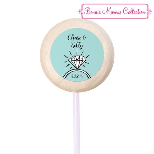 Bonnie Marcus Collection Personalized Small Swirly Pop Last Fling Custom Wedding Favor (24 Pack)