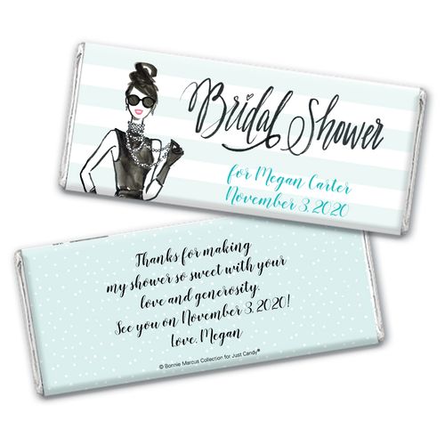 Showered in VogueBridal Shower Favors Personalized Candy Bar - Wrapper Only