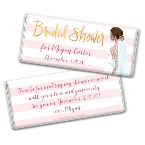 Bridal March Bridal Shower Favors Personalized Candy Bar - Wrapper Only