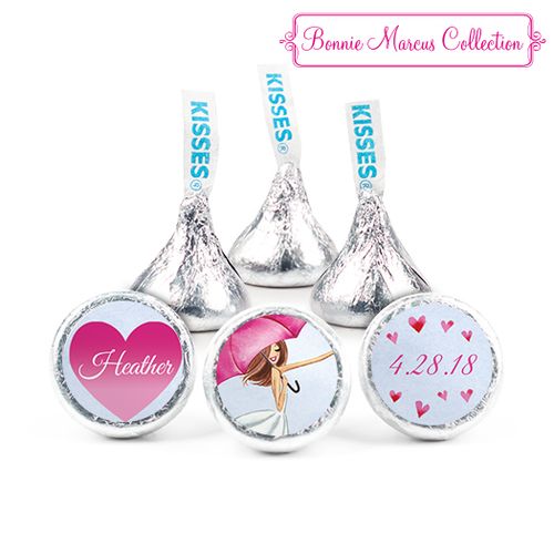 Personalized Hershey's Kisses - Bonnie Marcus Bridal Shower Love Reigns - pack of 50