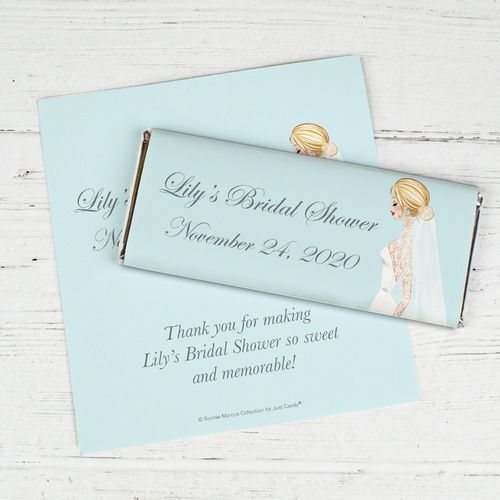 Personalized Bonnie Marcus Chocolate Bar Wrapper - Bride to Be