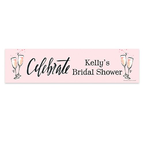 Personalized The Bubbly Bridal Shower 5 Ft. Banner