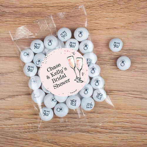 Personalized Bridal Shower Candy Bag with JC Chocolate Minis - The Bubbly