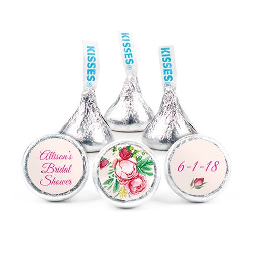 Personalized Hershey's Kisses - Bonnie Marcus Bridal Shower Fabulous Floral - pack of 50